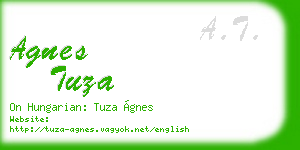 agnes tuza business card