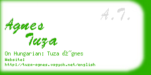 agnes tuza business card